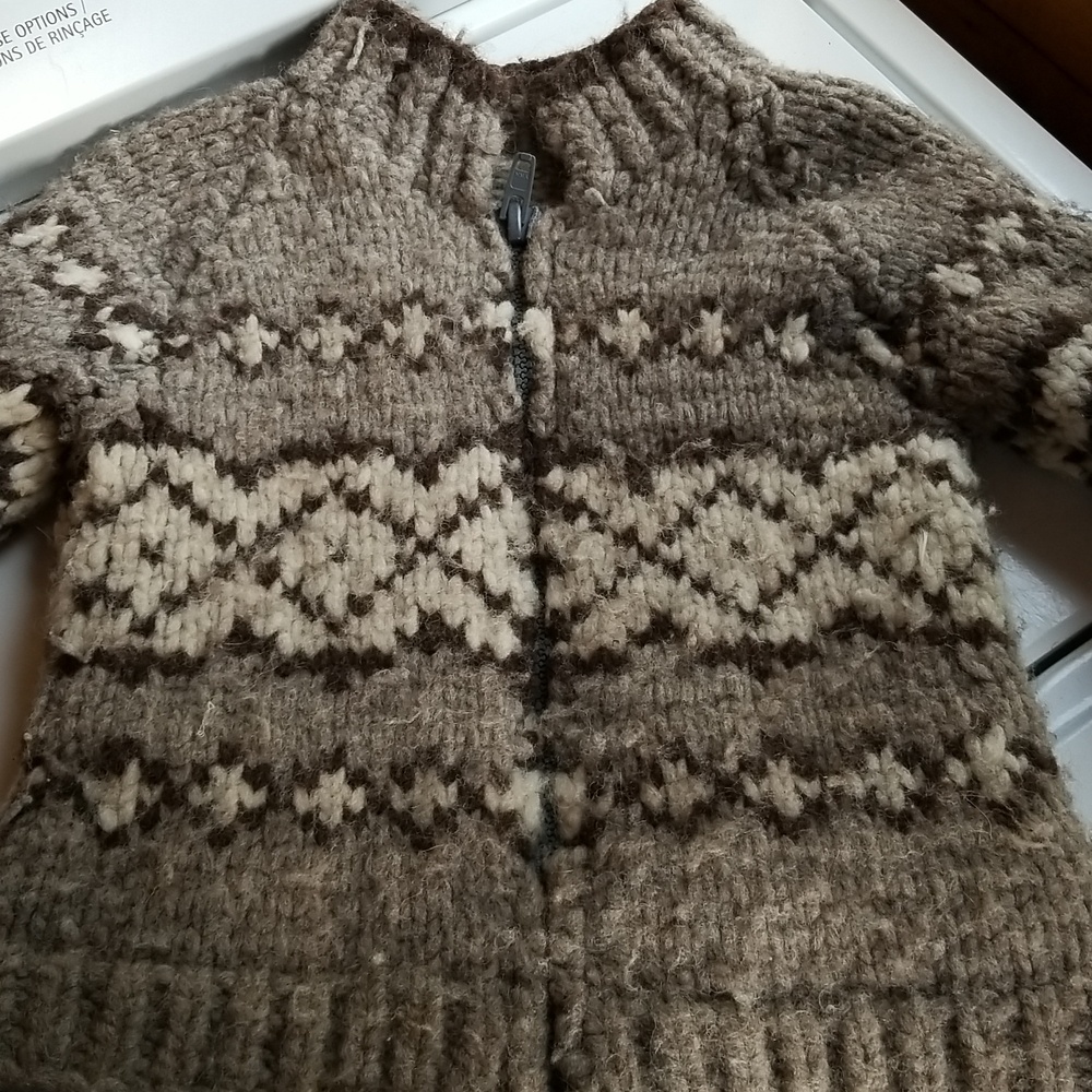 Kids Cowichan Zippered Jacket Wool 5